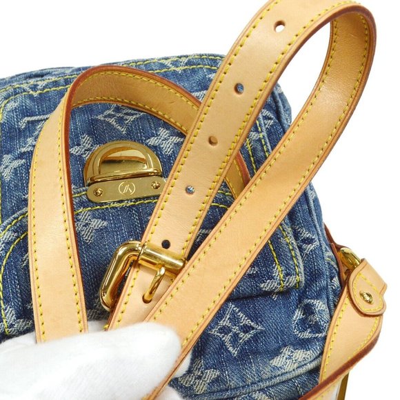LOUIS VUITTON CAMERA BAG CROSSBODY INDIGO MONOGRAM DENIM - Picture 7 of 12